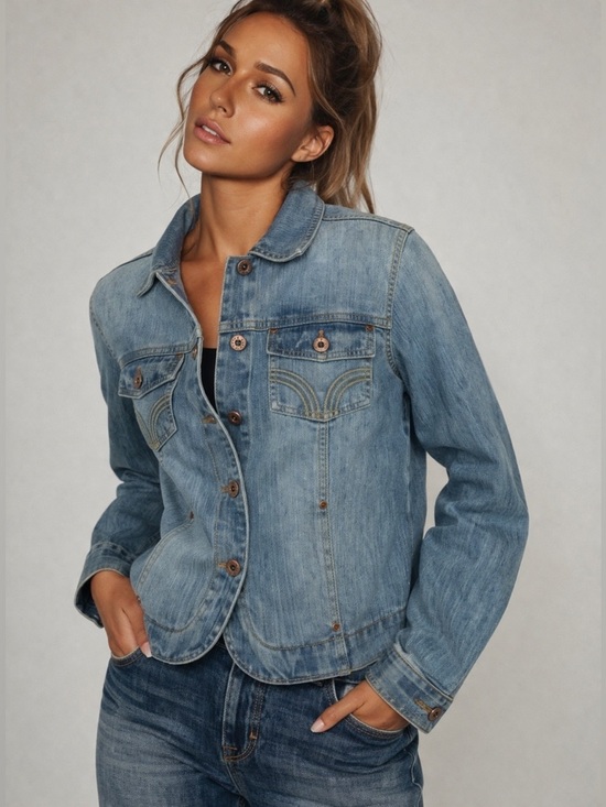 Bandolino Jackets & Blazers - Sunfaded Denim Jacket | Relaxed Cropped Fit · Western Stitch · Butter Soft